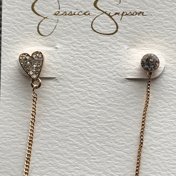 Jessica Simpson heart Earrings - Picture 2 of 6